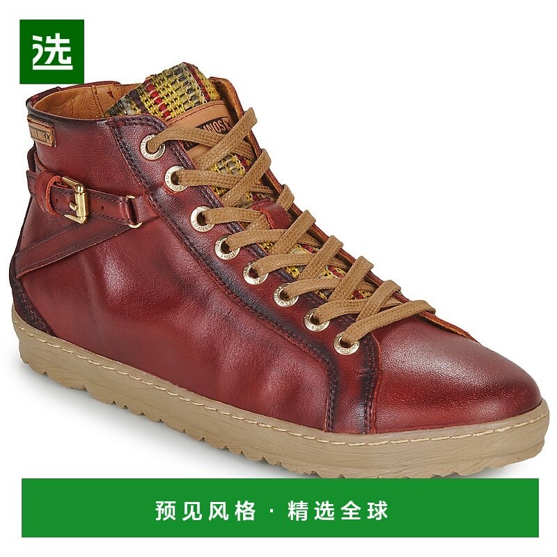 欧洲直邮Pikolinos 派高雁 女士 高帮板鞋 LAGOS 901运动鞋真皮