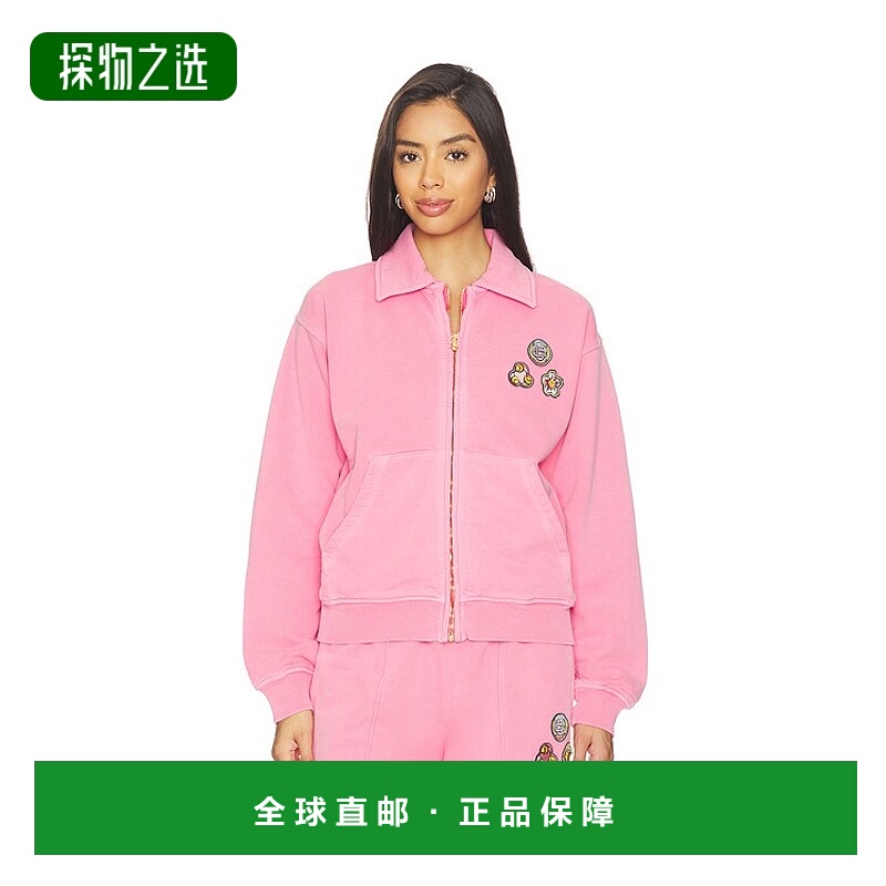 香港直邮Casablanca 女士 水洗衣领拉链夹克 WAW25JTP40501