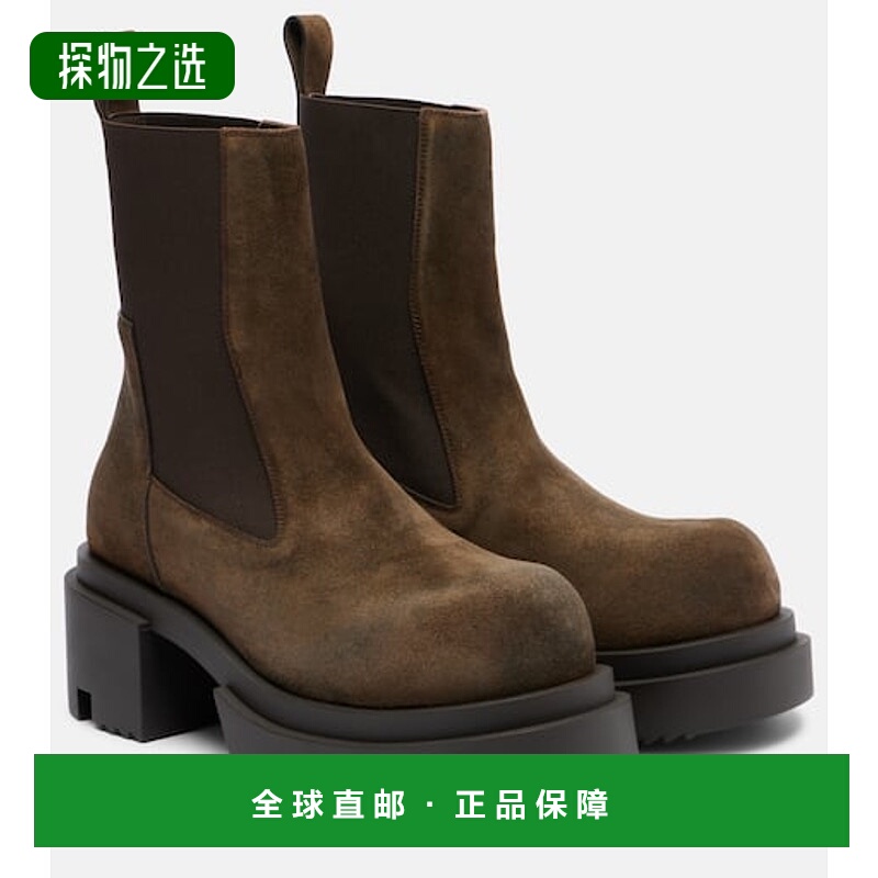 香港直邮Rick Owens Lilies 瑞克·欧文斯 女士 Beatle 绒面革切