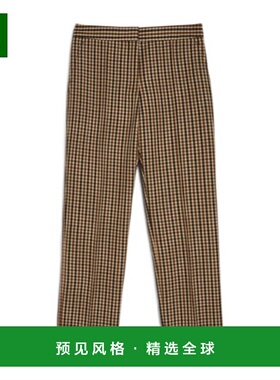 香港直邮Jil Sander 格纹直筒裤休闲裤 J01KA0181-J40271