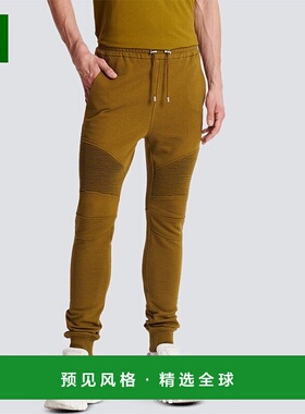 香港直邮Balmain 徽标慢跑裤 AH1OB000BB66卫裤休闲裤束脚裤