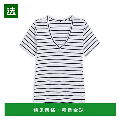 1h可退 【美国直邮】vineyard vines 女士 上装T恤短袖条纹