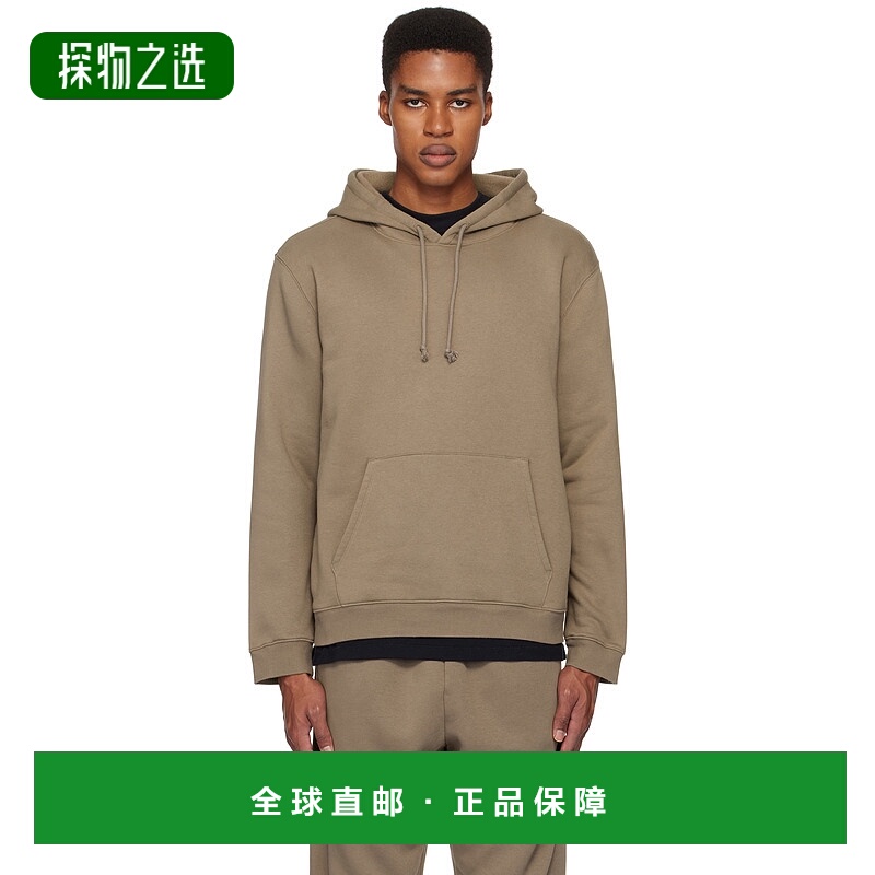 1h可退 香港直邮SKIMS 男士 灰褐色 Fleece Lounge Classic 连帽
