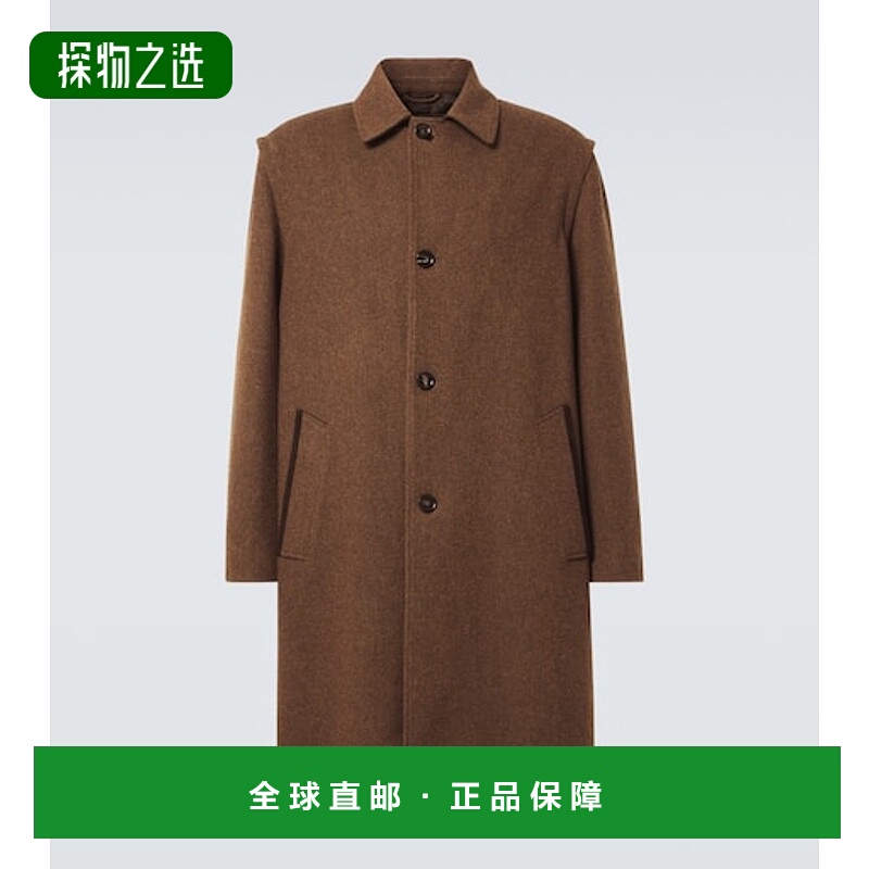 1h可退 香港直邮Loro Piana 诺悠翩雅 男士 Savile 羊毛大衣外套