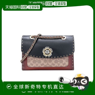 Parker26中号山茶花单肩铆钉链条包C4659B4M2 香港直发COACH专柜款