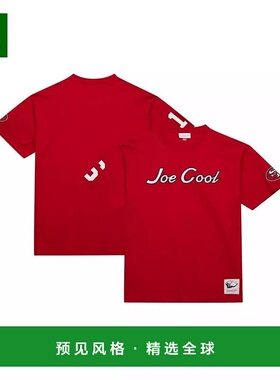 1h可退 【美国直邮】Mitchell Ness 男士乔 蒙塔纳红色旧金山49人