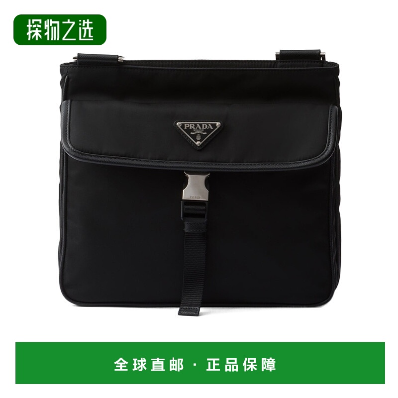 香港直邮Prada Saffiano 徽标单肩包 2VH1192DMHVXOO斜挎包手提包