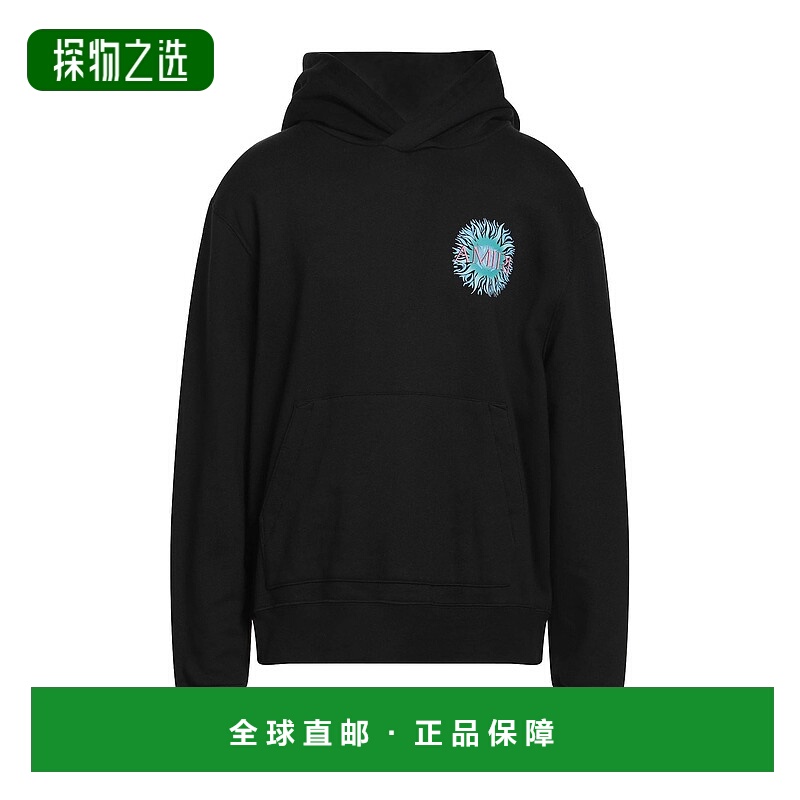 香港直邮AMIRI 男士 连帽运动衫 black黑色 舒适时尚