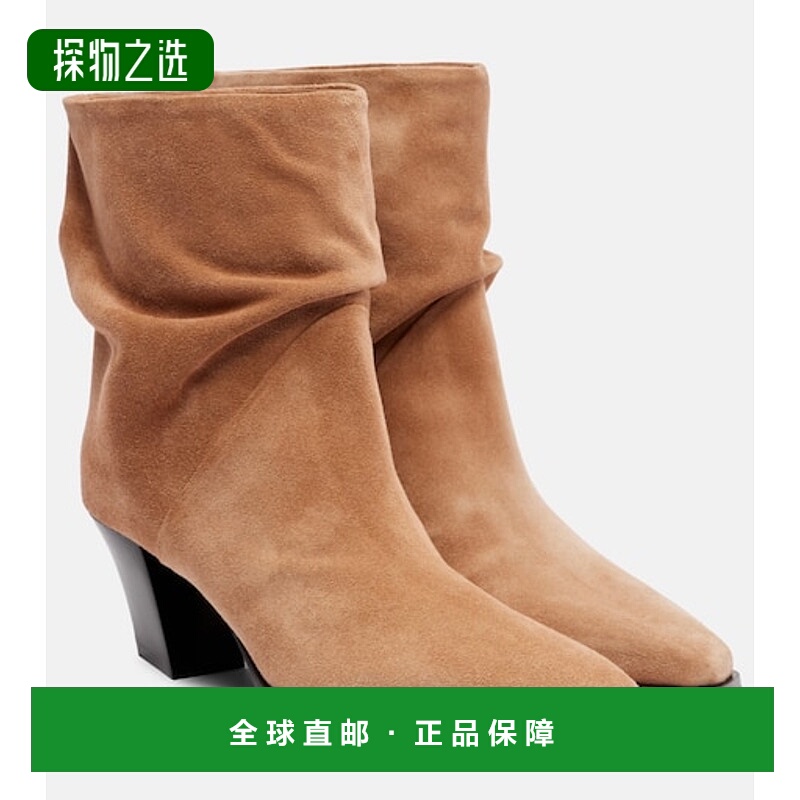 香港直邮Jimmy Choo 周仰杰 女士 Hart 60 绒面革短靴