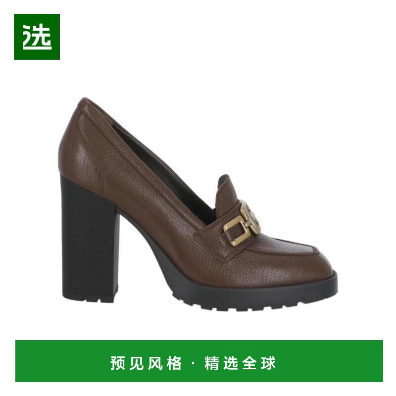 香港直邮Hogan 徽标高跟乐福鞋 HXW6230EO50RXQ高跟鞋
