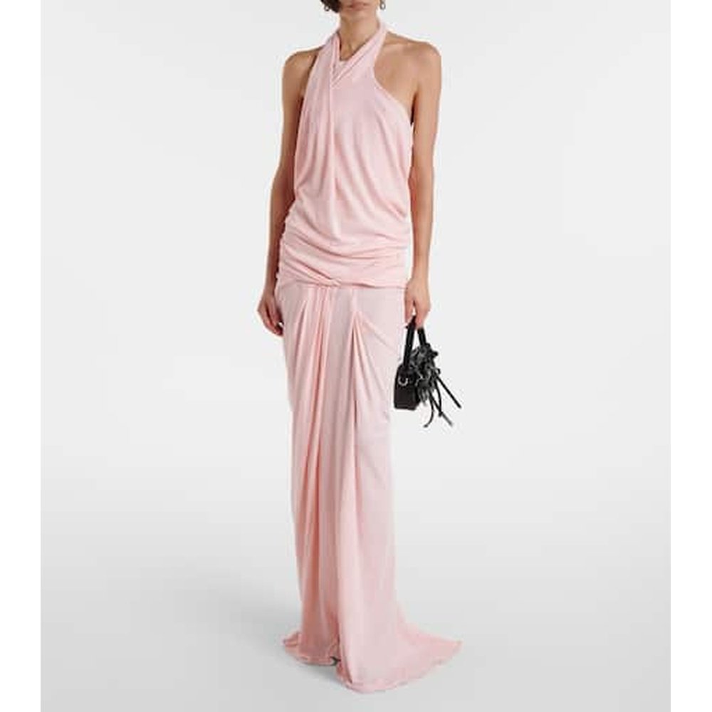 1h可退 香港直邮Entire Studios 女士 垂褶棉混纺针织长款连衣裙,女装/女士精品,连衣裙,淘宝优惠券,粉丝福利购,淘宝优惠卷