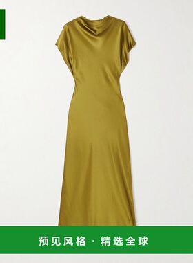 1h可退 香港直邮VERONICA BEARD 女士 Redgrave 真丝混纺缎面长款