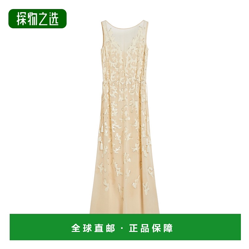 香港直邮Max Mara 亮片刺绣连衣裙 1236014606