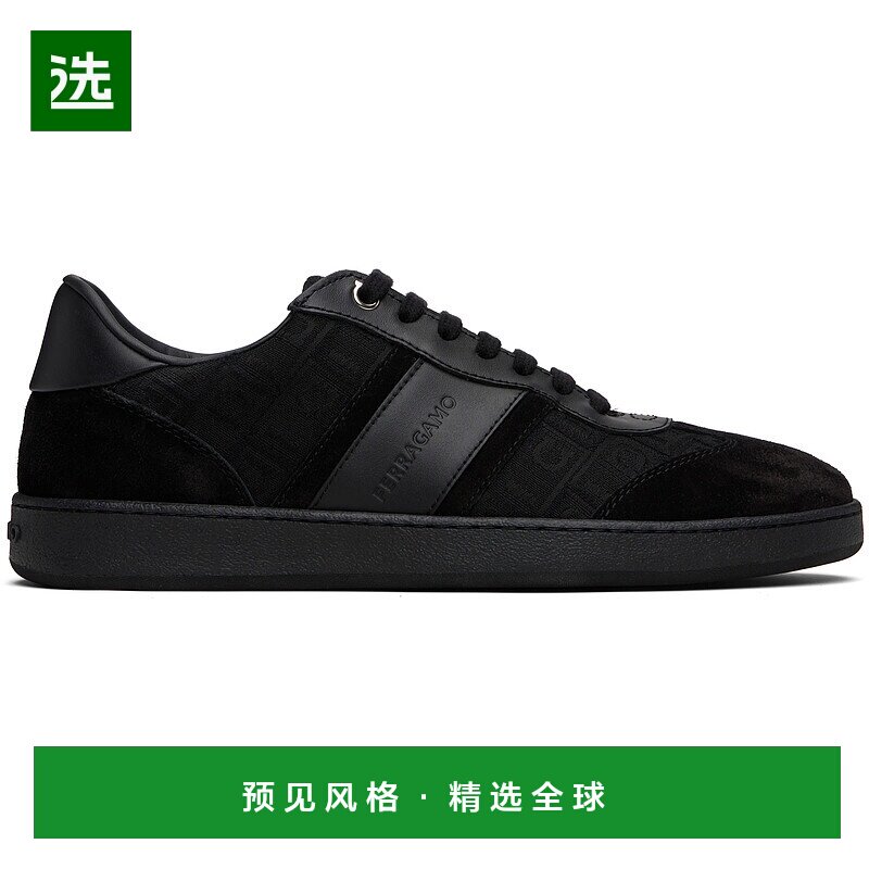 1h可退 香港直邮Salvatore Ferragamo 菲拉格慕 男士 黑色 Signat