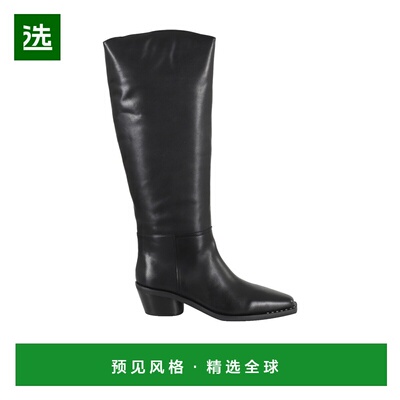 香港直邮ASH 女士靴子 HARPO01BLACK AW2025 高跟黑色长筒靴