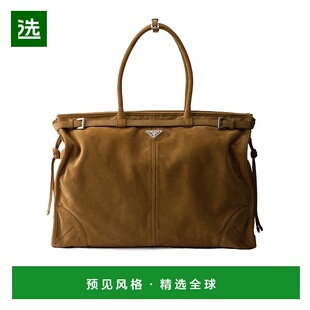 香港直邮Prada Prada Bonnie 绒面革托特包 2VG1282C4SVOOO普拉达