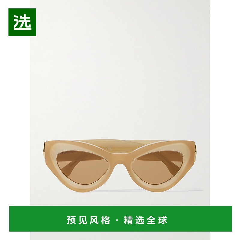 1h可退 香港直邮Fendi 芬迪 女士 FF 钻石猫眼醋纤太阳眼镜 FE401