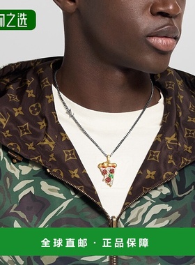 1h可退 欧洲直邮LV路易威登 男士多色金属披萨造型挂饰