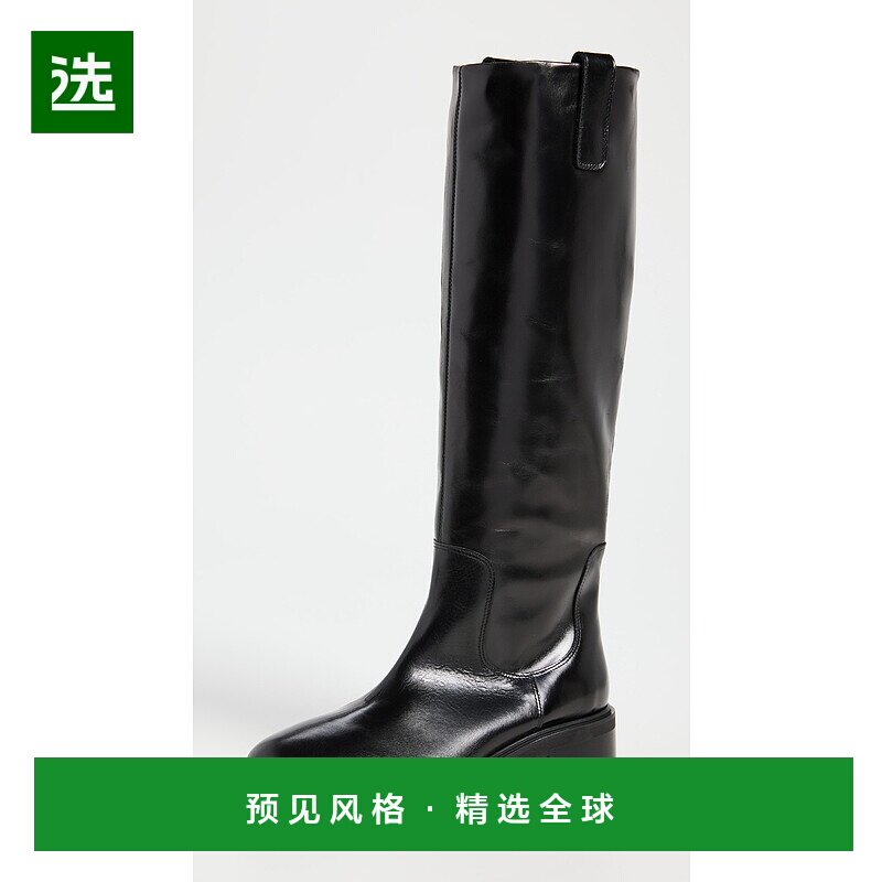 1h可退 香港直邮aeyde 女士 Henry 马靴 black黑色 舒适时尚女靴