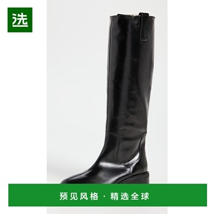 1h可退 香港直邮aeyde 女士 Henry 马靴 black黑色 舒适时尚女靴