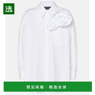1h可退 香港直邮Simone Rocha 蒙娜·罗莎 女士 花朵装饰棉质衬衫