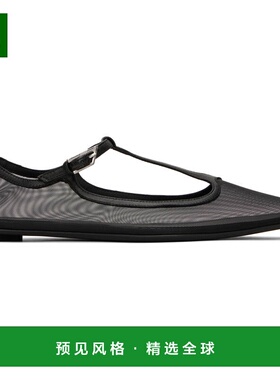 香港直邮The Attico 女士 黑色 Juno 芭蕾鞋 250WSH00858PAA08