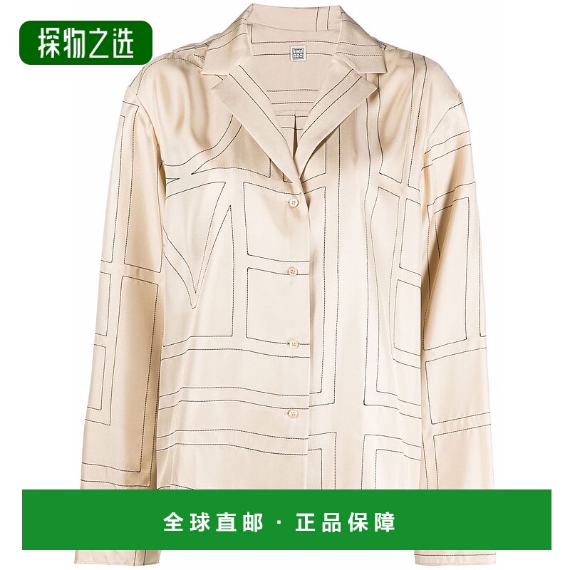 香港直邮TOTÊME 女士 TOTEME PRE 米白色衬衫 213755707926