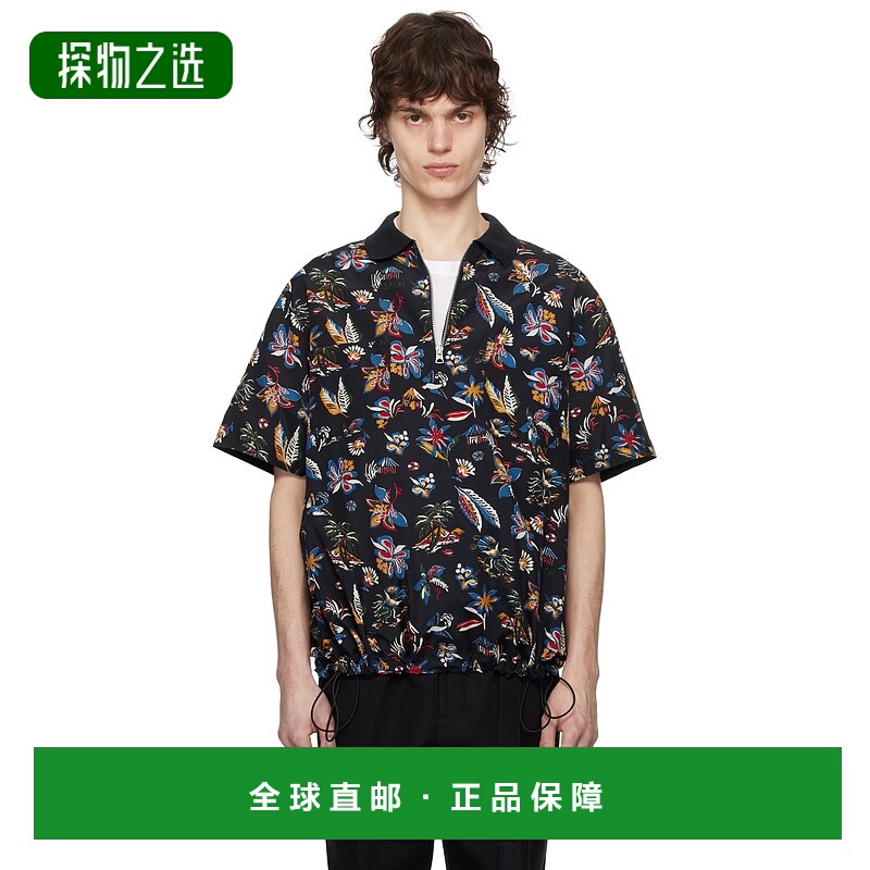 1h可退 香港直邮Sacai 男士 多色 Tropical Print Polo 衫 250365