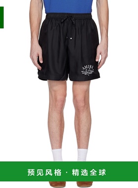 1h可退 香港直邮AMIRI 男士 黑色 Arts District 短裤 AMSHCA1043