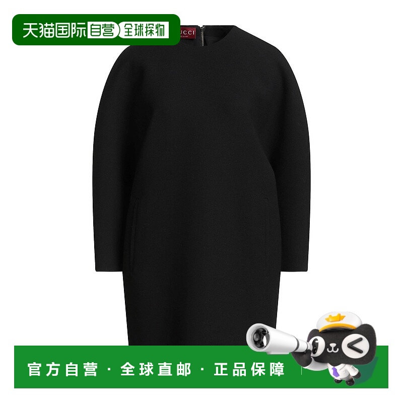 1h可退 香港直邮Gucci 古驰 女士 短款连衣裙 black黑色 舒适时尚