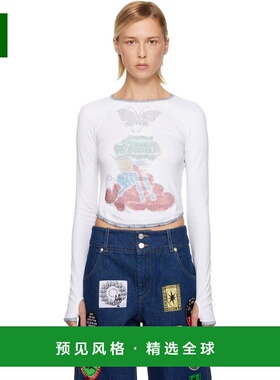 1h可退 香港直邮Chopova Lowena 女士 白色 Crystal Cloud Fitted