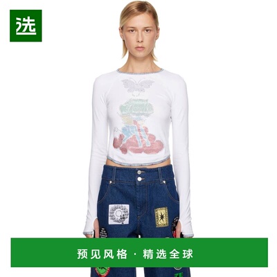 1h可退 香港直邮Chopova Lowena 女士 白色 Crystal Cloud Fitted