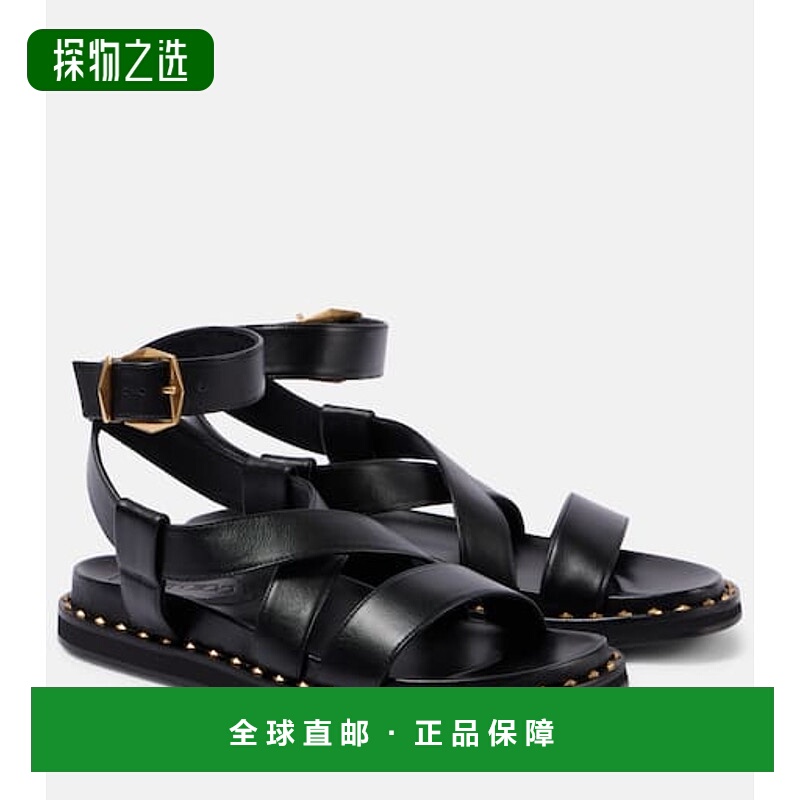 香港直邮Jimmy Choo 周仰杰 女士 Blaise 皮质凉鞋