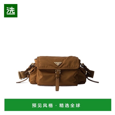 香港直邮Prada Explore 中号 Re-Nylon 翻盖单肩包 1BD394RDLNVNO