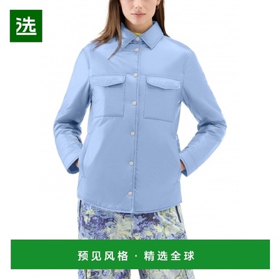 欧洲直邮WOOLRICH 再生 Pertex Quantum 绗缝外套式衬衫短款长袖