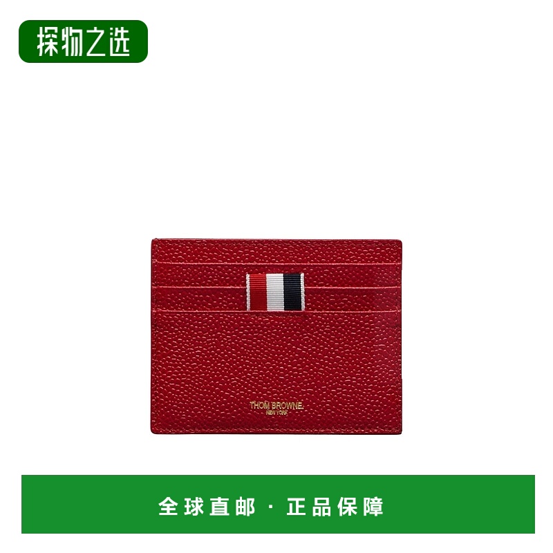 香港直邮Thom Browne 徽标粒面卡夹 MAW031L00198牛皮