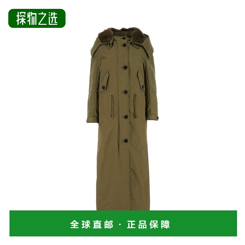 香港直邮Prada 普拉达 女士 紐帶式抽繩長版大衣 292160S23213PG