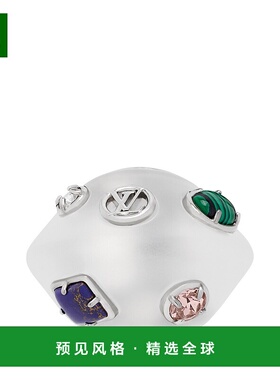 1h可退 欧洲直邮LV路易威登 Swirl系列女士白色树脂多彩宝石戒指