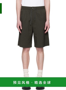 香港直邮MAISON KITSUNE 男士 灰色 Elasticated 百慕大短裤 OM01