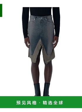 香港直邮Rick Owens 五口袋牛仔中长裙裙子 RU02E1345DKDEG