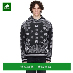 1h可退 香港直邮AMIRI 男士 黑色 Bandana 连帽衫 AMKNHD1004卫衣