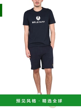 香港直邮BELSTAFF 男士短裤 104305DKINK CO 蓝色 SWEATSHIRT BER