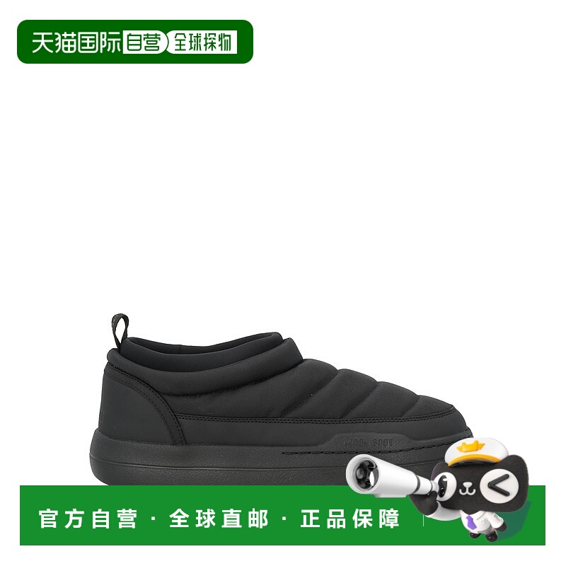 1h可退 香港直邮Moon Boot 月亮靴 男士 脚踝靴 black黑色 舒适时