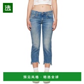 1h可退 易搭 直筒弹力褪色做旧休闲时尚 美国直邮 R13女士牛仔裤
