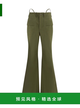 1h可退 香港直邮R13 女士 喇叭型裤子 R13WR377R480B green绿色