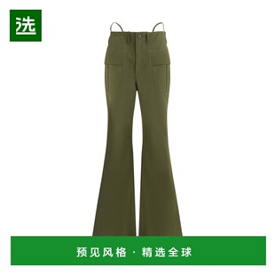 1h可退 香港直邮R13 女士 喇叭型裤子 R13WR377R480B green绿色