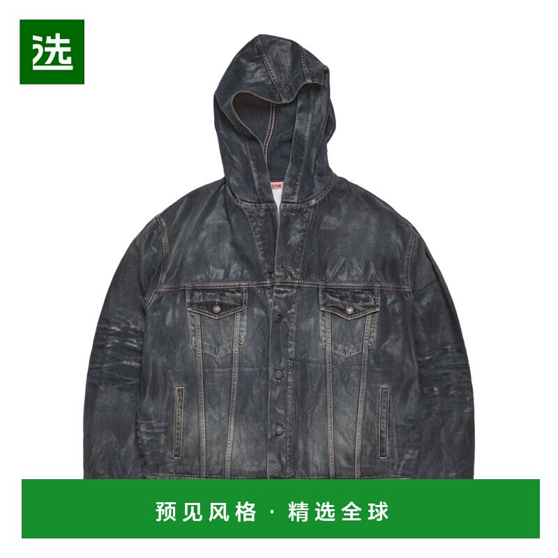 香港直邮Acne Studios 连帽牛仔长袖夹克 C90197外套图片