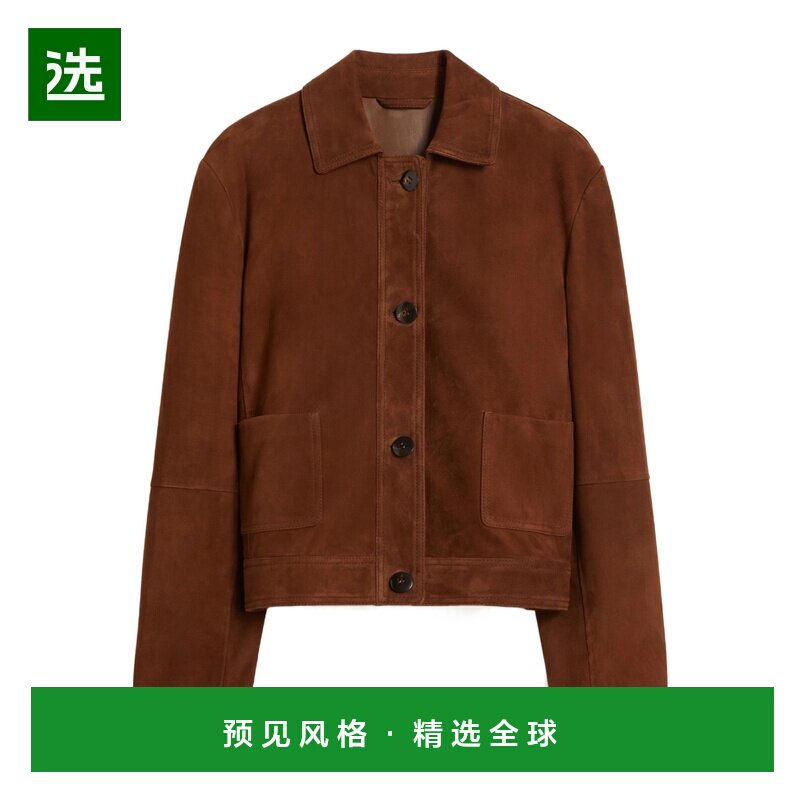 香港直邮MAX MARA 女士西服 6441026106002 SS2026 棕色 长袖皮夹