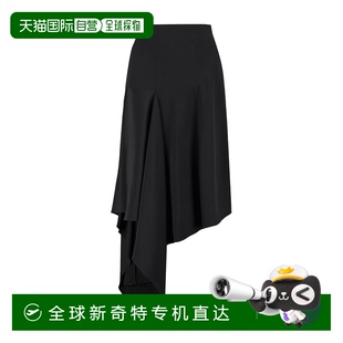 不对称中长半身裙 香港直邮Givenchy BW40HX12EH真丝