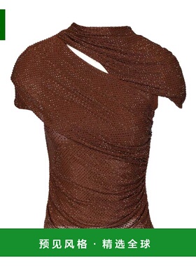 香港直邮SELF-PORTRAIT 女士T恤 AW25087TABRBROWN AW2025